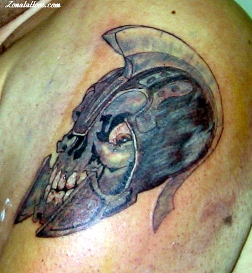 Tattoo photo Helmets, Skulls