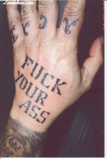 Foto de tatuaje Mano, Frases, Dedos