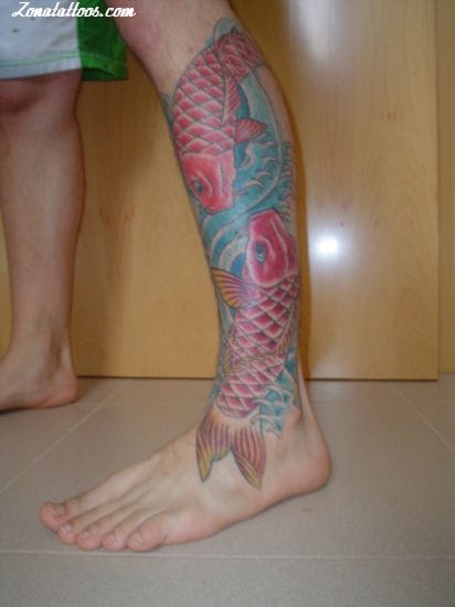 Foto de tatuaje Koi, Peces, Animales