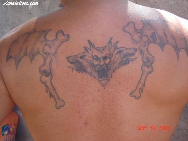 Tattoo photo Demons, Wings