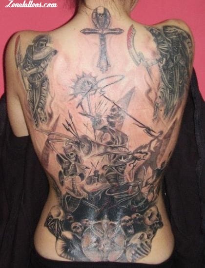 Tattoo photo Skeletons, Back