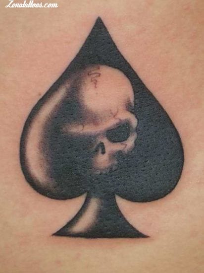 Foto de tatuaje Poker, Calaveras