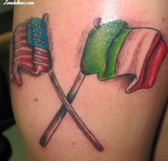 New Ink Tattoo  Two Irish flags done for Eoin and Bernard white color  still bit bloody  Facebook