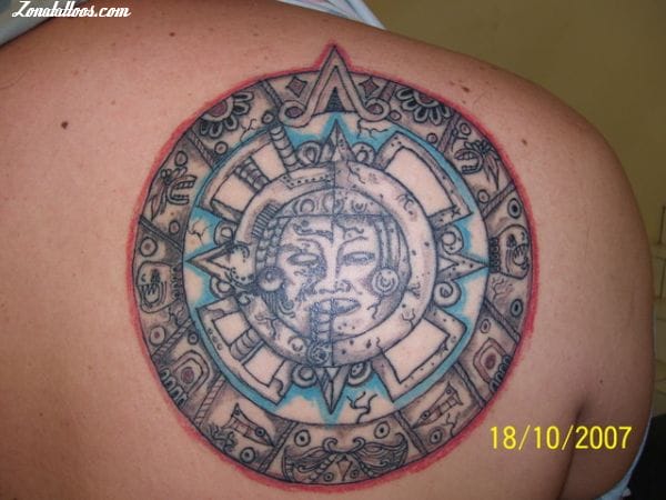 Tattoo photo Aztec, Calendars