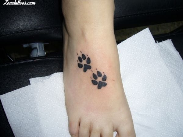 Tattoo photo Footprints, Instep, Foot