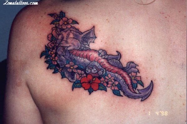 Tattoo photo Dragons, Kawaii