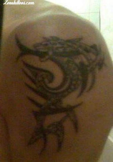 Foto de tatuaje Tribales, Dragones