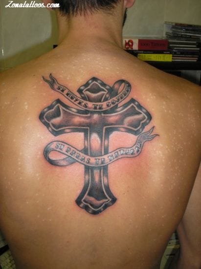 Foto de tatuaje Cruces, Frases