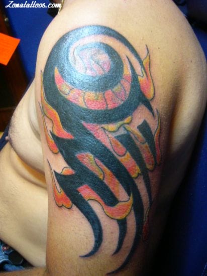 Tattoo photo Llamas, Fires, Tribal