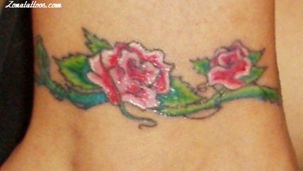 Tattoo photo Roses, Flowers, Bracelets
