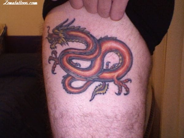 Tattoo photo Asian, Dragons