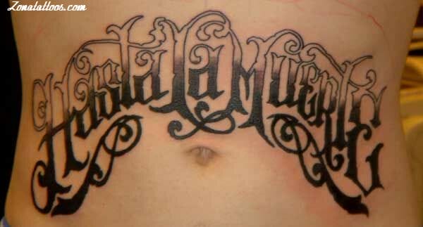 Foto de tatuaje Letras, Frases