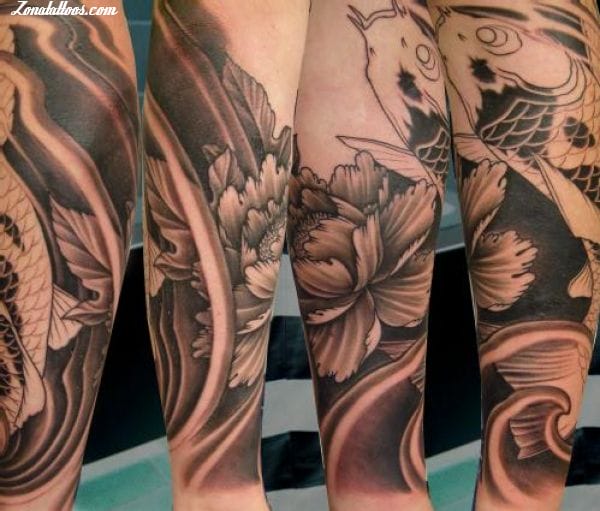 Foto de tatuaje Lotos, Orientales