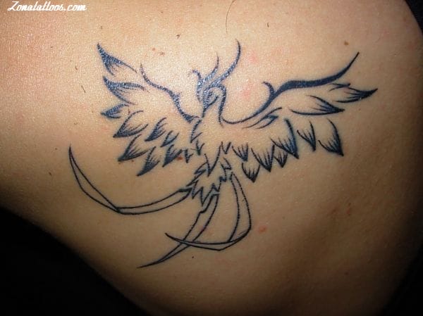 Foto de tatuaje Ave Fénix, Fantasía