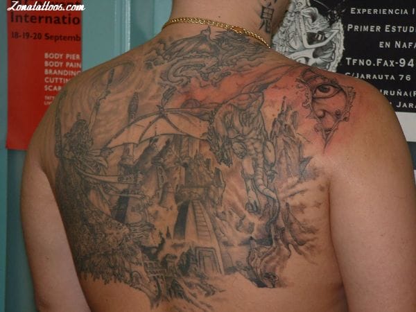 Tattoo photo Fantasy, Back