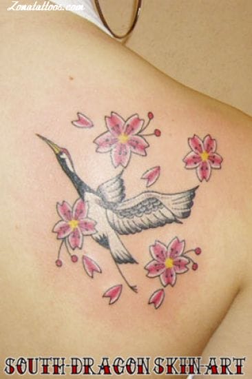 Foto de tatuaje Grullas, Aves, Animales