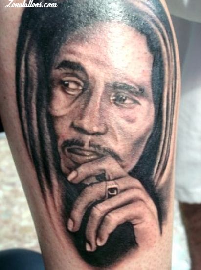 Tattoo photo Bob Marley, Faces, People