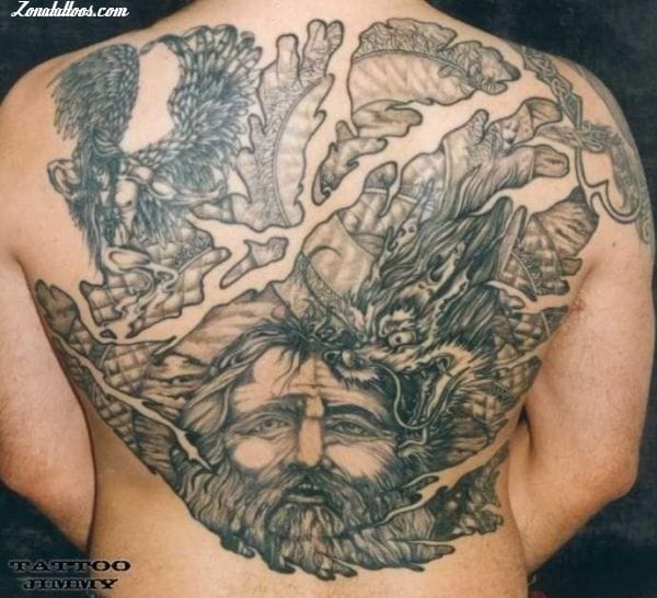 Foto de tatuaje Espalda, Fantasía