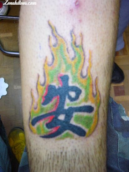 Tattoo photo Llamas, Chinese, Fires