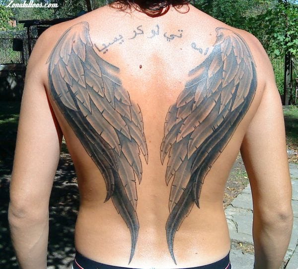 Tattoo photo Wings, Back