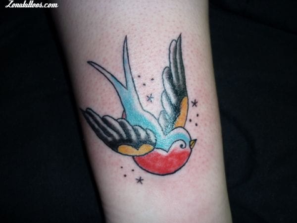 Foto de tatuaje Golondrinas, Aves, Animales