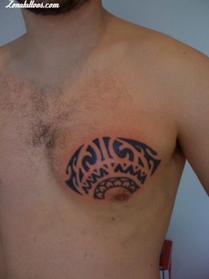 Tattoo photo Maori, Chest