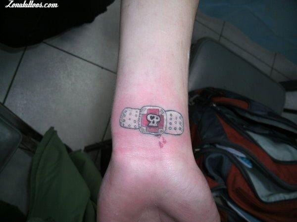 Tattoo photo Band-aids, Wrist