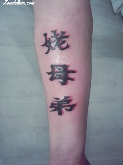 Tattoo photo Kanjis, Chinese caligraphy, Chinese