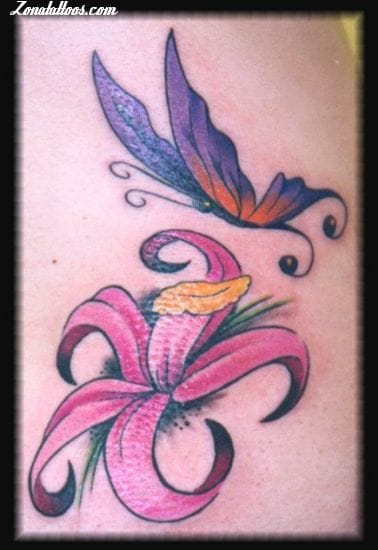 Tattoo photo Flowers, Butterflies, Insects
