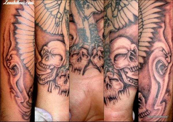 Tattoo photo Gothic, Skulls