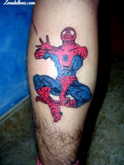 Tattoo of Spiderman, Comics, Movies