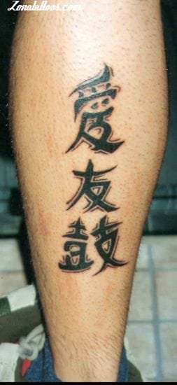 Foto de tatuaje Letras Chinas, Chino, Kanjis