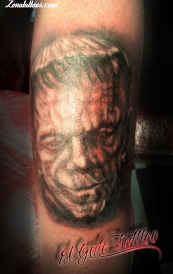 Foto de tatuaje Cine, Frankenstein, Literatura