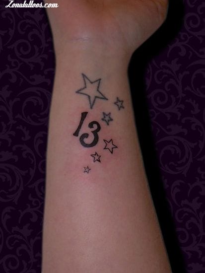 Tattoo of Numbers, Stars, Astronomy