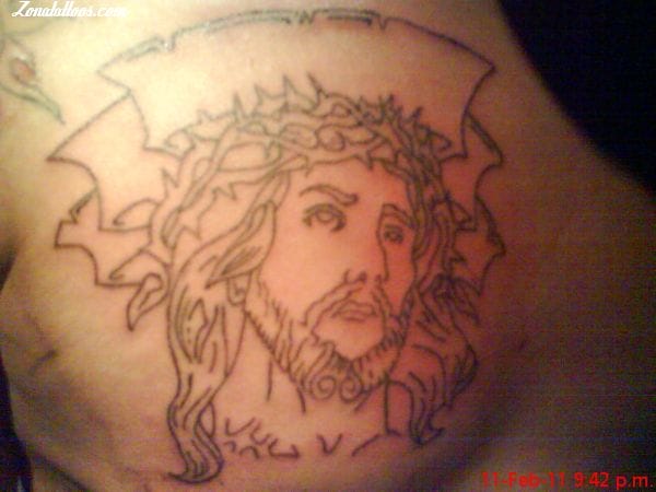 Tattoo photo Religious, Christ, Chest