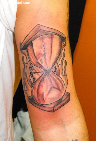 Tattoo photo Hourglass, Clocks