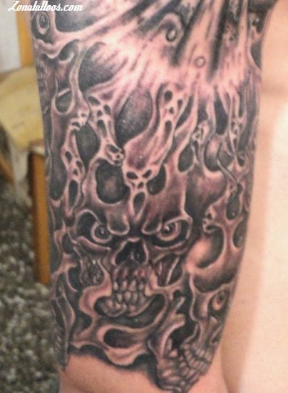 Tattoo photo Skulls, Wizards