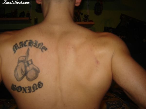 Foto de tatuaje Boxeo, Deportes, Omóplato