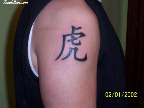 Tattoo of Chinese, Letters