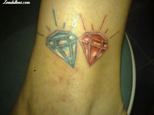 Foto de tatuaje Diamantes