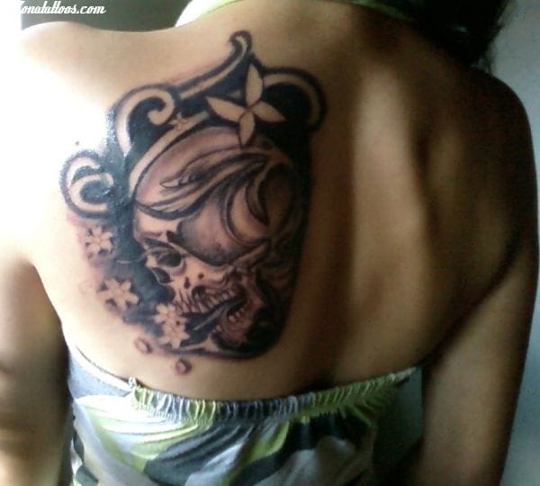 Tattoo photo Skulls, Shoulder blade