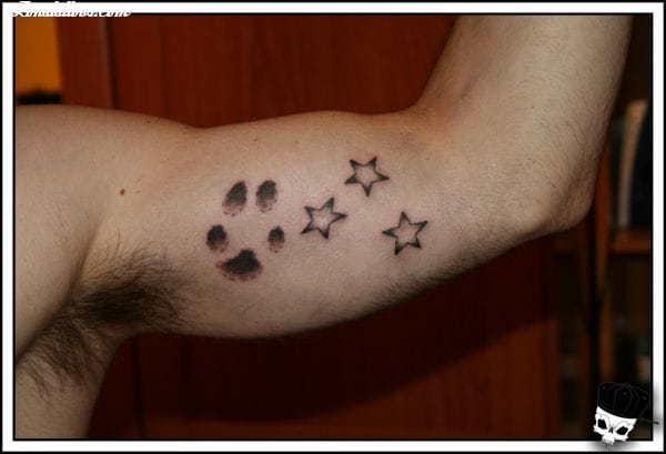 Tattoo photo Stars, Footprints, Astronomy