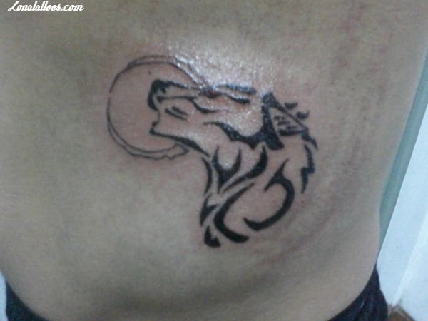 Tattoo photo Wolfs, Tribal