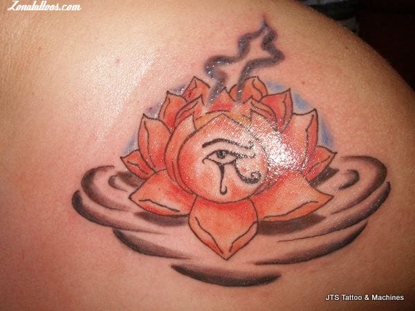 Tattoo photo Lotus, Egyptian