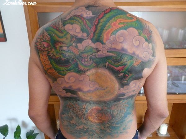 Foto de tatuaje Dragones, Orientales