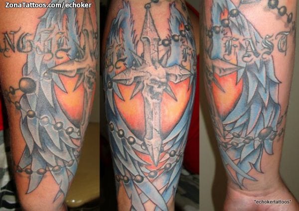 Tattoo photo Crosses, Forearm