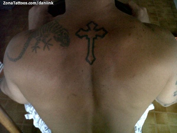 Tattoo photo Back, Crosses