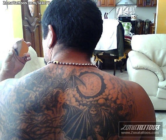 Foto de tatuaje Góticos, Espalda