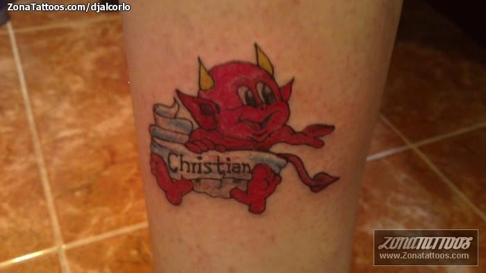 Tattoo photo Demons, Names, Christian