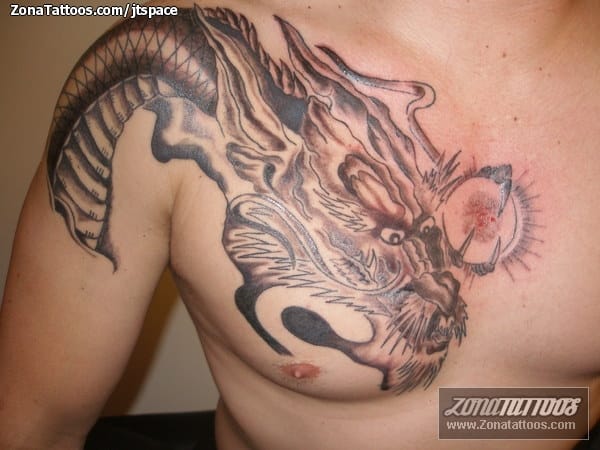 Tattoo photo Dragons, Asian, Shoulder